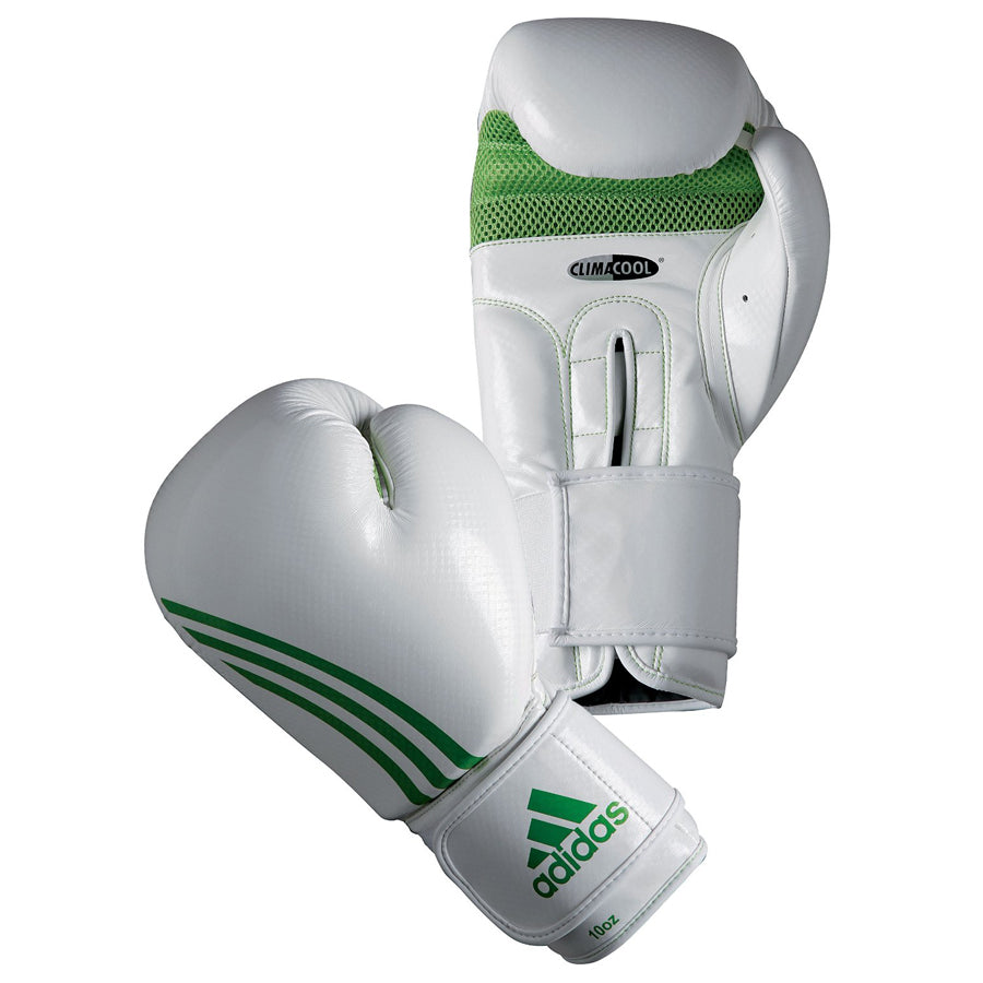 ADIDAS BOX-FIT Nyrkkeilyhanskat, Valkoinen/ Vihreä