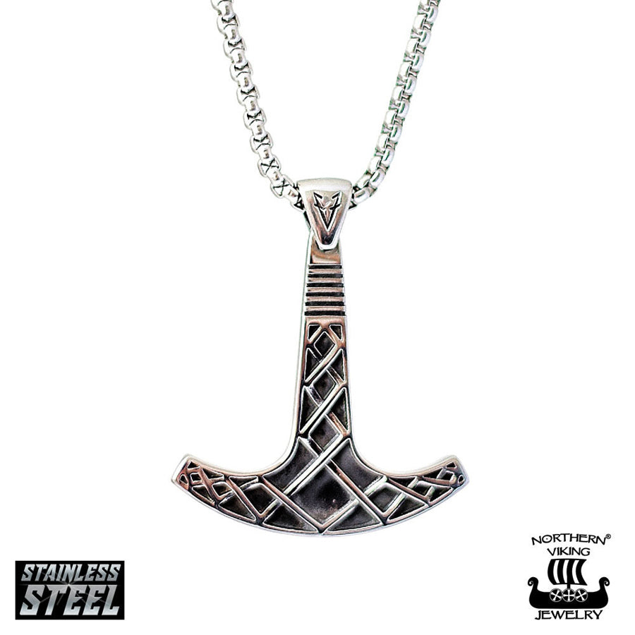 Northern Viking Jewelry® "Ukonvasara Riipus By Johan Thorolf"