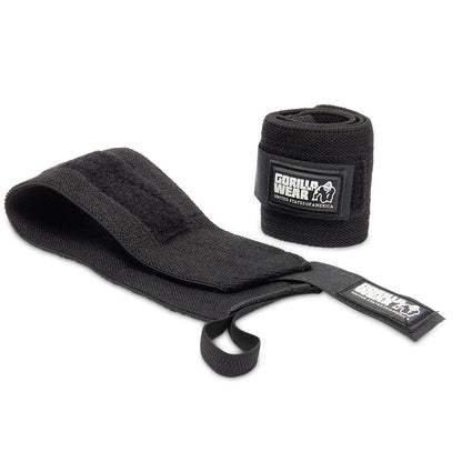 GORILLA WEAR WRIST WRAPS BASIC Musta/Valkoinen