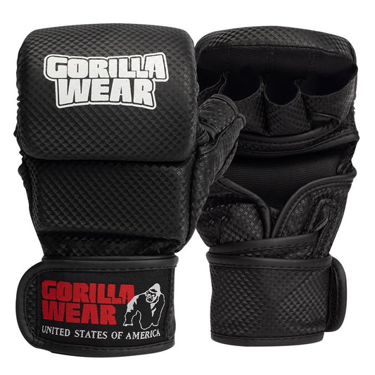 GORILLA WEAR ELY MMA Hanskat - MUSTA