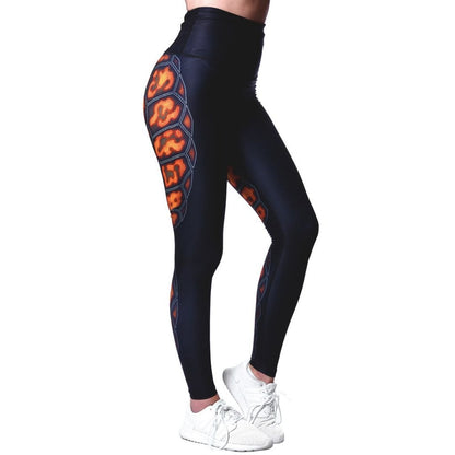 Anarchy Apparel Tortuga legginsit oikealta sivulta kuvattuna. ptcumbat.com verkkokaupasta.